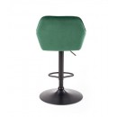 Стул барный HALMAR H103 темно-зеленый/черный